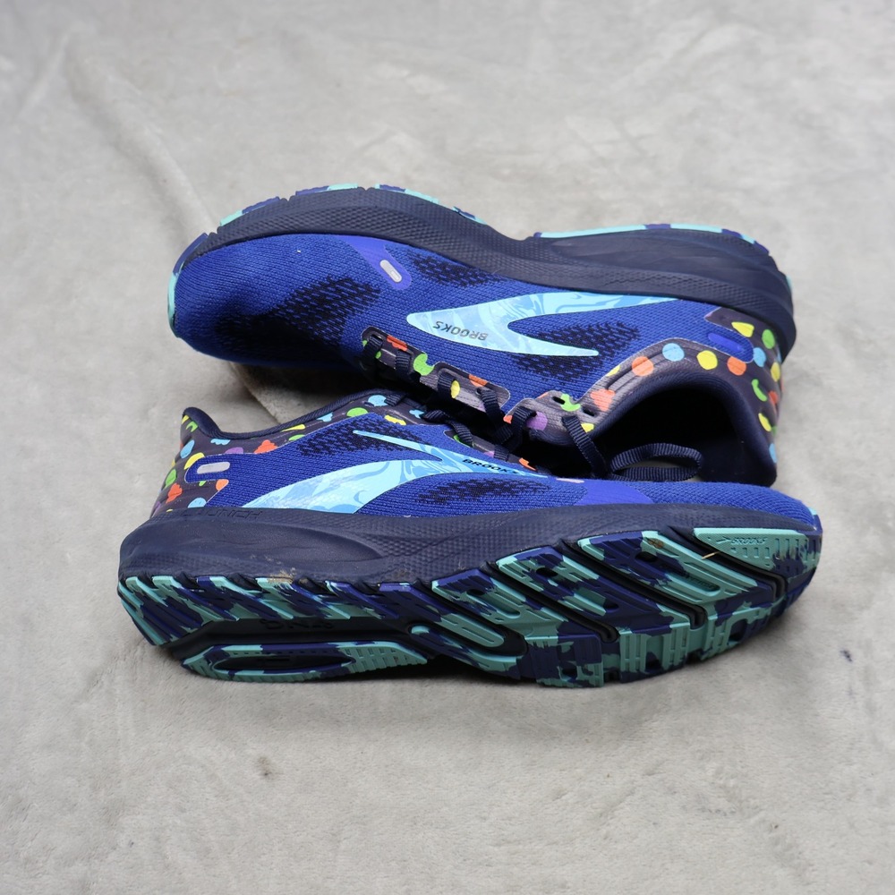 Brooks Womens 9.5B Running Shoes Blue Launch 9 Lightweight Cushioned Athletic - Picture 3 of 16